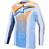 Alpinestars Jersey 2027 Techstar Maven Dust Blue Tangerine Black 