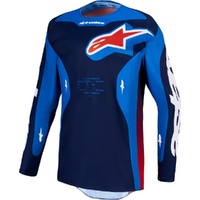 Alpinestars Jersey 2027 Racer Hunt Strong Blue Deep Blue Fire Red 