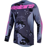 Alpinestars Jersey 2027 Racer Lone Gray Camo Purple 