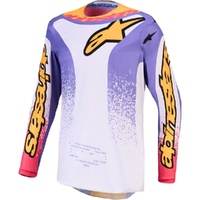 Alpinestars Jersey 2027 Fluid Drag Light Lilac Blue Iris Gold 