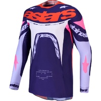 Alpinestars Jersey 2027 Youth Supertech Dyna Light Violet Deep Purple Pink Fluo 