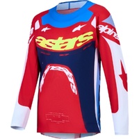 Alpinestars Jersey 2027 Youth Supertech Dyna Fire Red White Navy Blue 