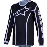 Alpinestars Jersey 2027 Youth Fluid Apex V2 Black Silver 