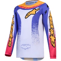 Alpinestars Jersey 2027 Youth Fluid Drag Light Lilac Blue Iris Gold 