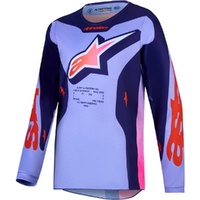 Alpinestars Jersey 2027 Youth Fluid Hunt Light Violet Deep Purple Pink Fluo 