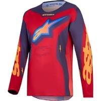 Alpinestars Jersey 2027 Youth Fluid Hunt Fire Red Graystone Hot Coral 