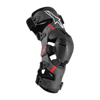 Alpinestars Knee Braces Supertech RK10 Plasma Pair Black Red 