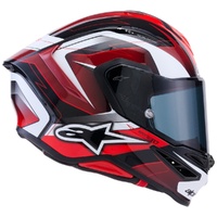 Alpinestars Helmet SR7 Kinetis ECE06 Black White Red Gloss 