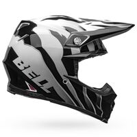 Bell MOTO-9S Flex Claw Black/White Helmet