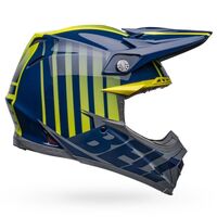 Bell MOTO-9S Flex Sprint M/G Dark Blue/Hi-Viz Yellow Helmet