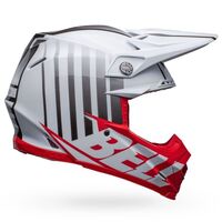 Bell MOTO-9S Flex Sprint M/G White/Red Helmet