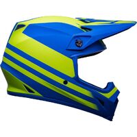 Bell MX-9 MIPS Disrupt Matt Classic Blue/Hi-Viz Yellow Helmet