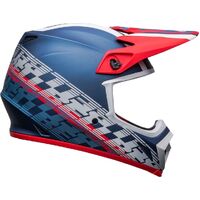 Bell MX-9 MIPS Offset Matt Metal Blue/White Helmet