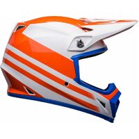 Bell MX-9 MIPS Disrupt White/Orange Helmet