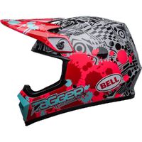 Bell MX-9 MIPS Tagger Splatter Brt Red/Grey Helmet
