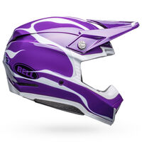 Bell MOTO-10 Sherical Slayco Le Purple/White Helmet