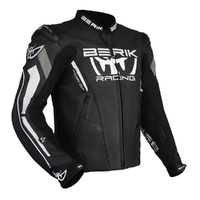 Berik Jacket Apex Leather Black/White