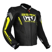 Berik Jacket Apex Leather Black/Hi Vis