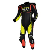 Berik Race Suit Mugello (1Pc) Black/Hi Vis/Red