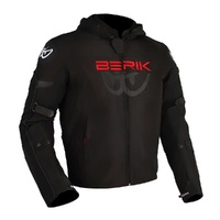 Berik Jacket Star Hoody Textile Black/Fluro Red