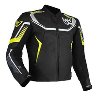 Berik Jacket Strada Leather Black/Hi Vis