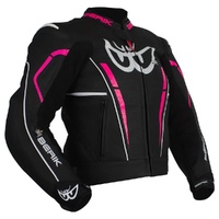 Berik Jacket Valentina Ladies Leather Black/Pink