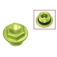 Psychic Green Oil Filler Plug for Kawasaki KDX200 1989-2004