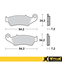 Pro X Front Brake Pads for Honda CRF150 F 2003-2017 63.37.103202