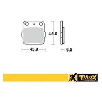 Pro X Front Brake Pads for Honda TRX250 X Left/Right 2009-2024 63.37.200802BX