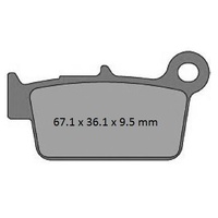 Pro X Rear Brake Pads for Gas Gas EC125 2009-2011 63.37.201302