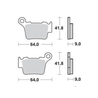 Pro X Rear Brake Pads for Husqvarna SMR 511 2011 63.37.202302BX
