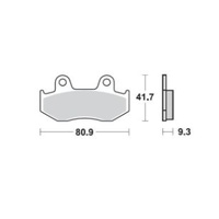 Pro X Front Brake Pads for Honda CR125 1984-1986 63.37.208002BX