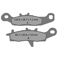 Pro X Front Brake Pads for Kawasaki KSF450 2008-2009