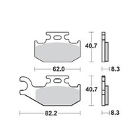 Pro X Front Brake Pads for Suzuki LT-A 700X King Quad 2005-2007
