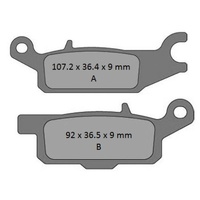 Pro X Rear Right Brake Pads for Yamaha YFM550 GRIZZLY 2009-2014 63.37.275102