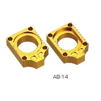 Accel Blue Axle Blocks for Yamaha YZ125 2009-2018