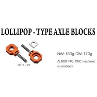 Accel Orange Axle Blocks for KTM EXC500 2012-2023