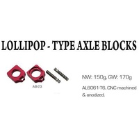 Accel Red Axle Blocks for Honda CRF250 R 2009-2024 87.AB-23