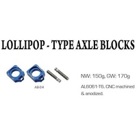 Accel Blue Axle Blocks for Yamaha WRF450 2024 87.AB-24