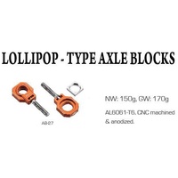 Accel Orange Axle Blocks for Husqvarna FC250 2015-2022