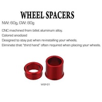 Accel Red Front Wheel Spacer Kit for Honda CR125 2002-2007