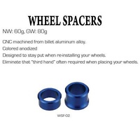 Accel Blue Front Wheel Spacer Kit for Yamaha YZ250 2008-2024