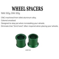 Accel Green Front Wheel Spacer Kit for Kawasaki KX250 2006-2008