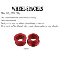 Accel Red Rear Wheel Spacer Kit for Honda CRF250 RX 2019-2024