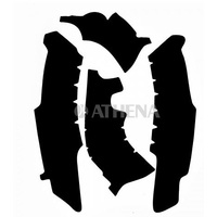 Athena Black Frame Pads for Yamaha YZ450 F 2014-2017