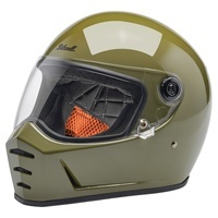 Biltwell Helmet Lane Splitter Helmet Gloss Olive Green 