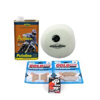 Service Kit BETA RR 350 4T FACTORY 2014 Air/Oil Filter, Oil, Pads
