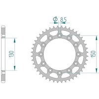 AFAM Rear Sprocket 50T Steel AF1030450