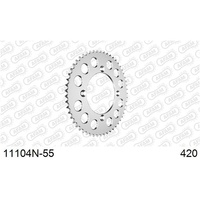 AFAM Self Cleaning Aluminium Racing Rear Sprocket 55T AF1110455SC