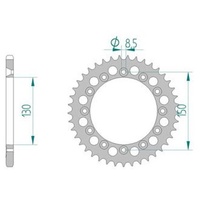 AFAM Rear Sprocket 43T Racing Aluminium AF1130443
